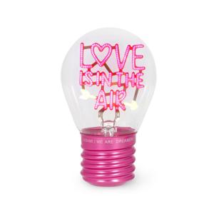 Legami 'Love Is In The Air' Lightbulb Shaped Table Lamp